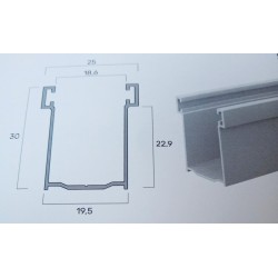 Guida A30 in alluminio estruso zanzartappvitullo