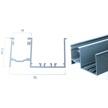 Guida A33 in alluminio estruso zanzartappvitullo