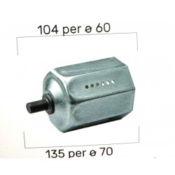 Calotta zincata registrabile  per rullo da 60 e 70 zanzartappvitullo