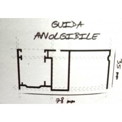 Guide avvolgibile  zanzariera colore standard (DUETTO) zanzartappvitullo