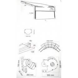 Tenda da sole struttura maggiorata in alluminio zanzartappvitullo